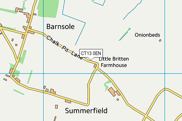 CT13 0EN map - OS VectorMap District (Ordnance Survey)