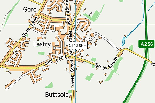 CT13 0HH map - OS VectorMap District (Ordnance Survey)