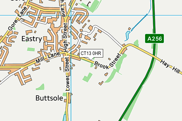 CT13 0HR map - OS VectorMap District (Ordnance Survey)