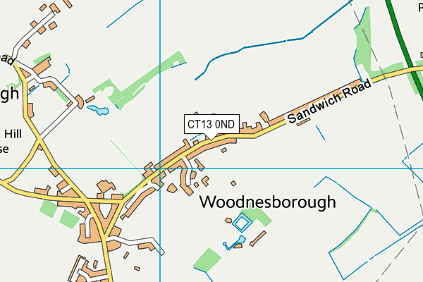 CT13 0ND map - OS VectorMap District (Ordnance Survey)