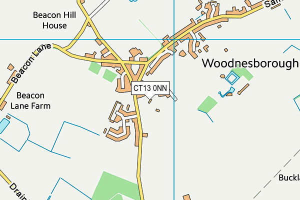 CT13 0NN map - OS VectorMap District (Ordnance Survey)