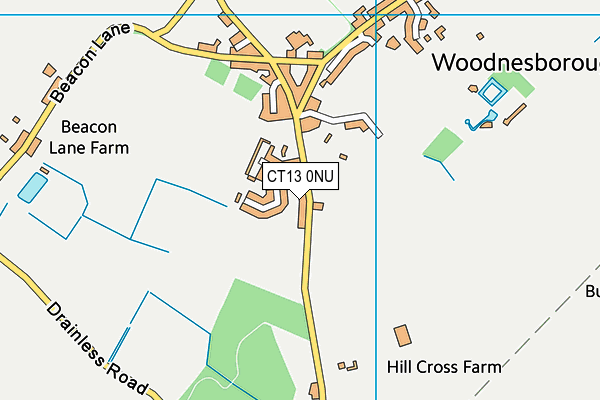 CT13 0NU map - OS VectorMap District (Ordnance Survey)