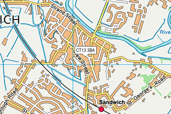 CT13 3BA map - OS VectorMap District (Ordnance Survey)