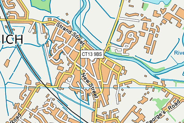 CT13 9BS map - OS VectorMap District (Ordnance Survey)
