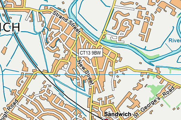 CT13 9BW map - OS VectorMap District (Ordnance Survey)
