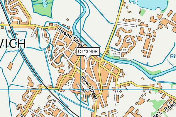 CT13 9DR map - OS VectorMap District (Ordnance Survey)