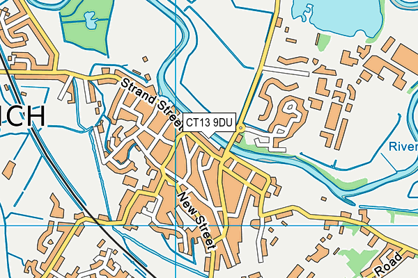 CT13 9DU map - OS VectorMap District (Ordnance Survey)
