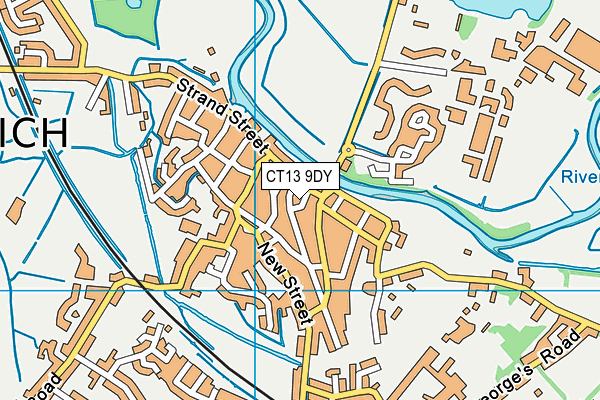 CT13 9DY map - OS VectorMap District (Ordnance Survey)