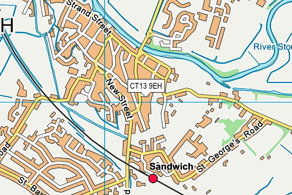CT13 9EH map - OS VectorMap District (Ordnance Survey)