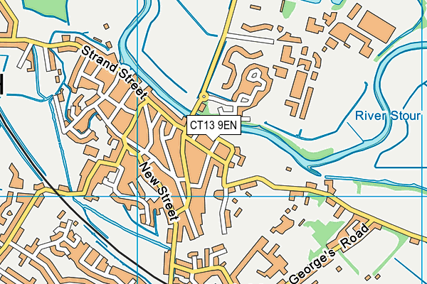 CT13 9EN map - OS VectorMap District (Ordnance Survey)