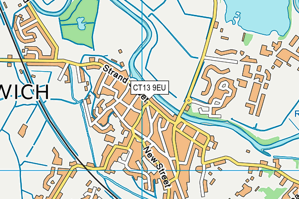 CT13 9EU map - OS VectorMap District (Ordnance Survey)