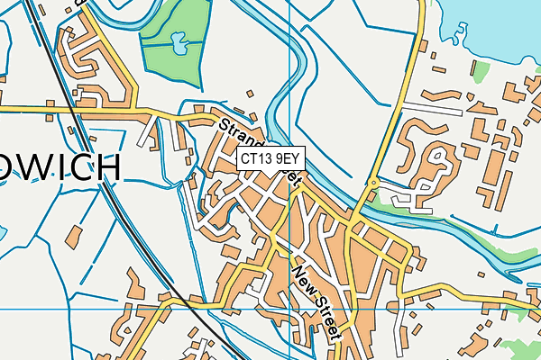 CT13 9EY map - OS VectorMap District (Ordnance Survey)