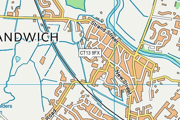 CT13 9FX map - OS VectorMap District (Ordnance Survey)