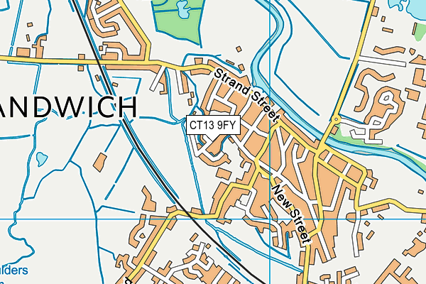 CT13 9FY map - OS VectorMap District (Ordnance Survey)