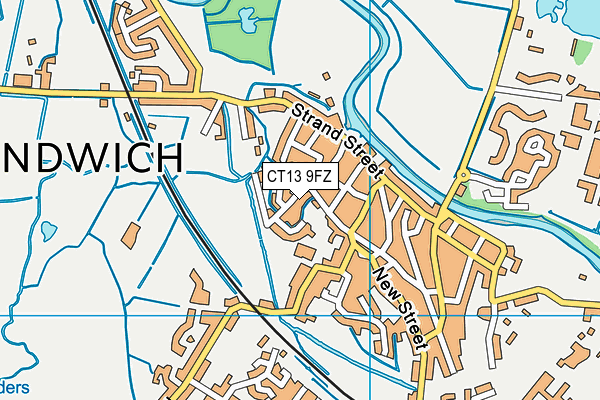 CT13 9FZ map - OS VectorMap District (Ordnance Survey)