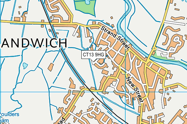 CT13 9HG map - OS VectorMap District (Ordnance Survey)