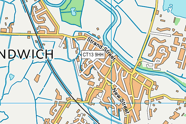 CT13 9HH map - OS VectorMap District (Ordnance Survey)
