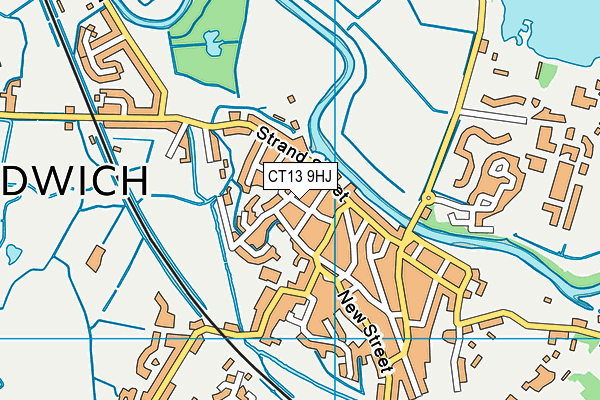 CT13 9HJ map - OS VectorMap District (Ordnance Survey)