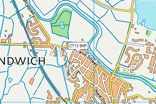 CT13 9HP map - OS VectorMap District (Ordnance Survey)