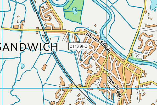 CT13 9HQ map - OS VectorMap District (Ordnance Survey)