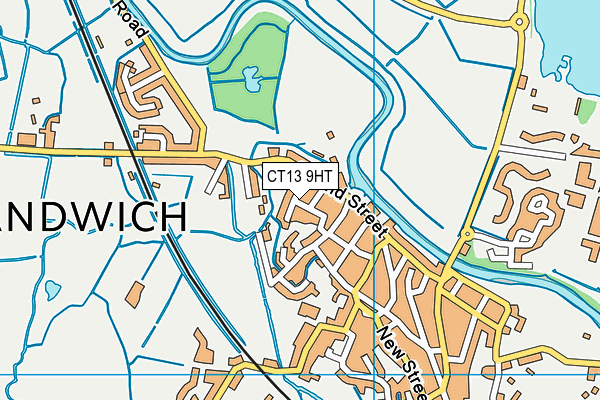 Sandwich Infant School map (CT13 9HT) - OS VectorMap District (Ordnance Survey)