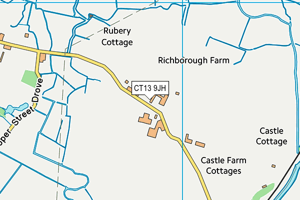 CT13 9JH map - OS VectorMap District (Ordnance Survey)