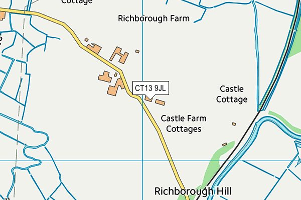 CT13 9JL map - OS VectorMap District (Ordnance Survey)