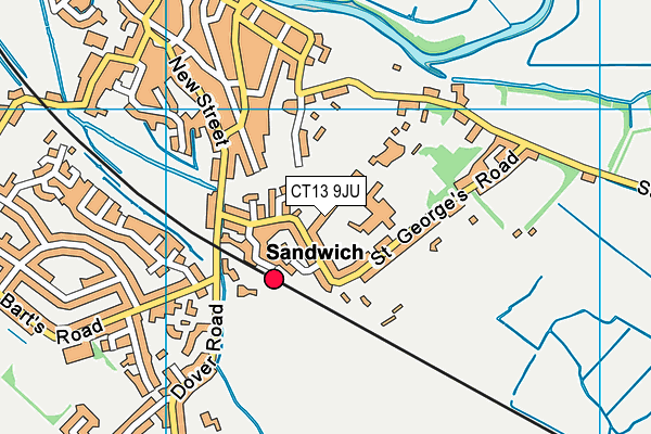 Map of THE SWALLOWS SANDWICH MANAGEMENT LIMITED at district scale