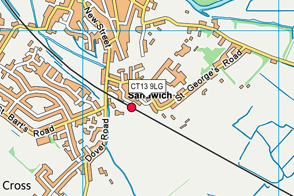 CT13 9LG map - OS VectorMap District (Ordnance Survey)