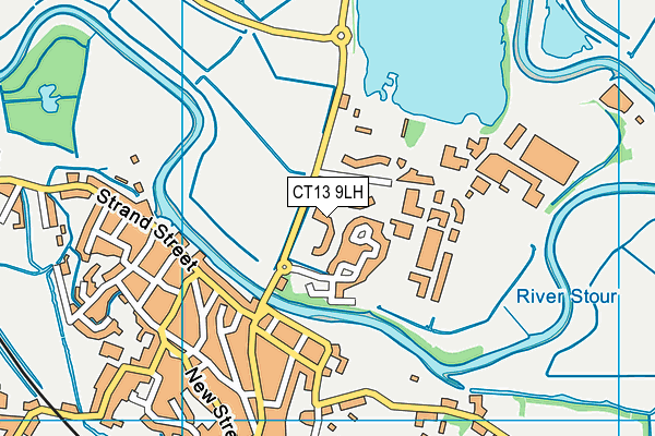 CT13 9LH map - OS VectorMap District (Ordnance Survey)