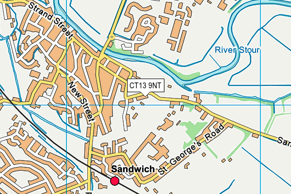 CT13 9NT map - OS VectorMap District (Ordnance Survey)