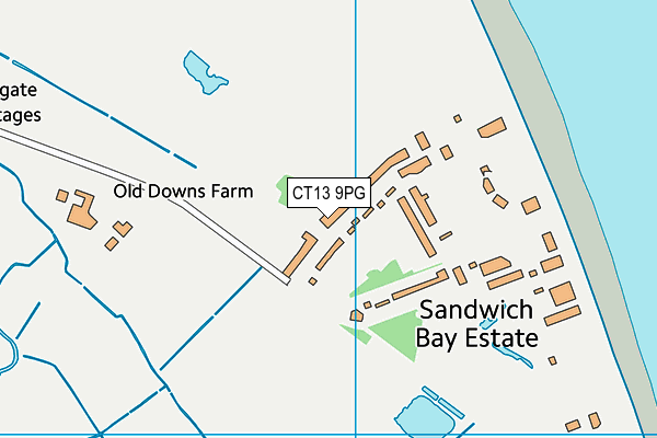 CT13 9PG map - OS VectorMap District (Ordnance Survey)