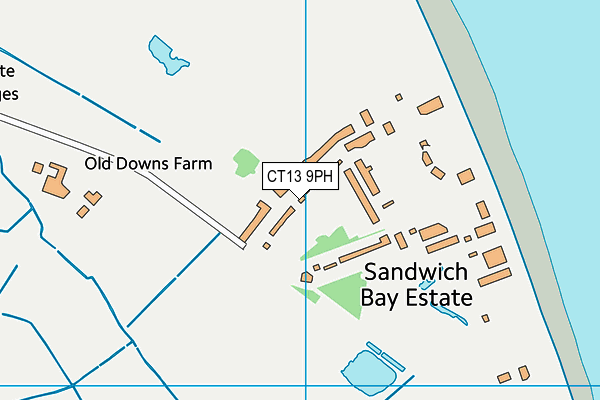 CT13 9PH map - OS VectorMap District (Ordnance Survey)