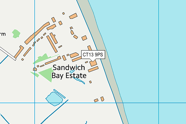 CT13 9PS map - OS VectorMap District (Ordnance Survey)