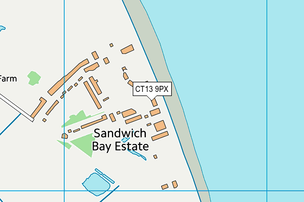 CT13 9PX map - OS VectorMap District (Ordnance Survey)