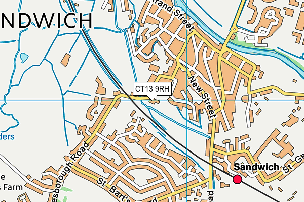 CT13 9RH map - OS VectorMap District (Ordnance Survey)