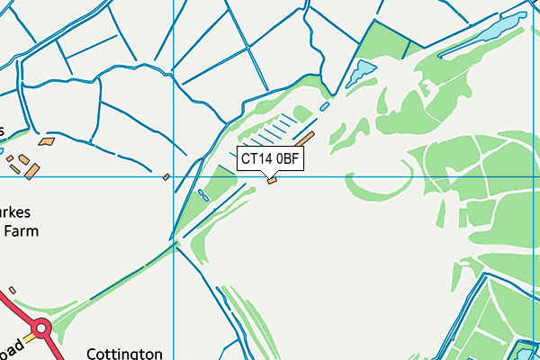 Betteshanger Park map (CT14 0BF) - OS VectorMap District (Ordnance Survey)