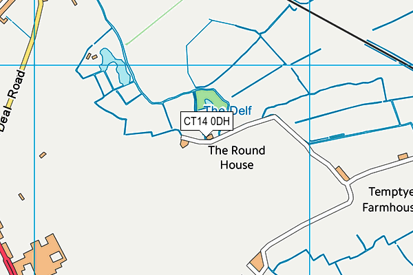 CT14 0DH map - OS VectorMap District (Ordnance Survey)