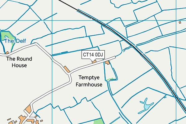 CT14 0DJ map - OS VectorMap District (Ordnance Survey)