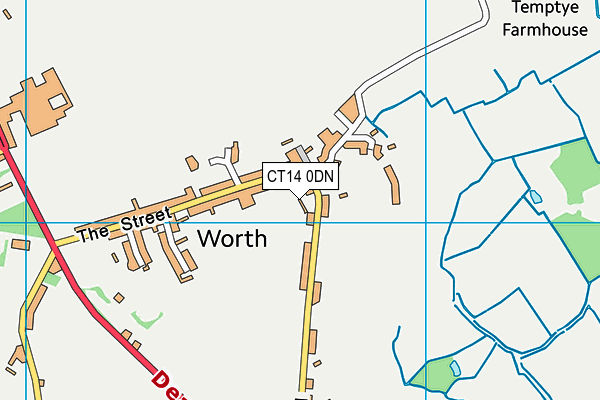 CT14 0DN map - OS VectorMap District (Ordnance Survey)