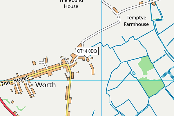 CT14 0DQ map - OS VectorMap District (Ordnance Survey)