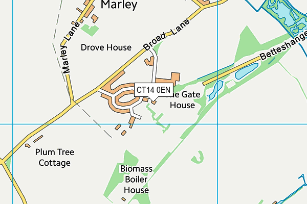 CT14 0EN map - OS VectorMap District (Ordnance Survey)