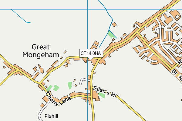 CT14 0HA map - OS VectorMap District (Ordnance Survey)