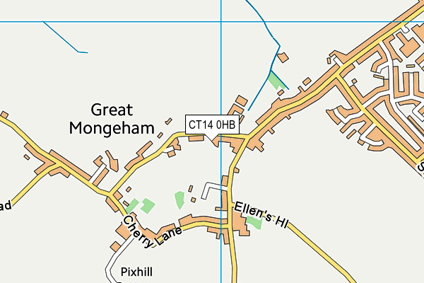 CT14 0HB map - OS VectorMap District (Ordnance Survey)