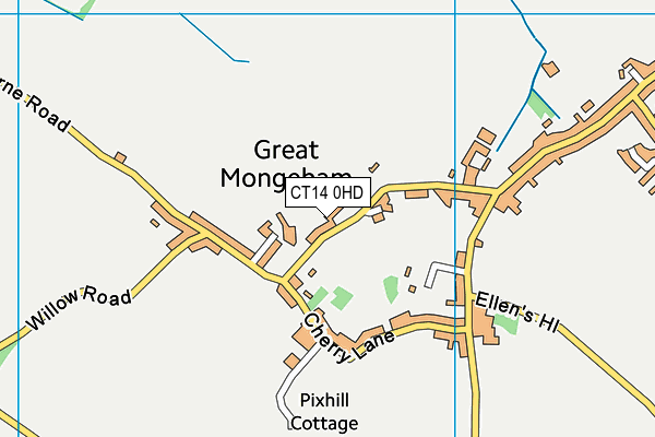 CT14 0HD map - OS VectorMap District (Ordnance Survey)