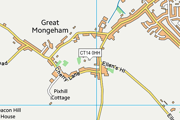 CT14 0HH map - OS VectorMap District (Ordnance Survey)