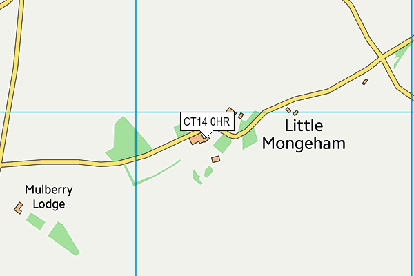 CT14 0HR map - OS VectorMap District (Ordnance Survey)