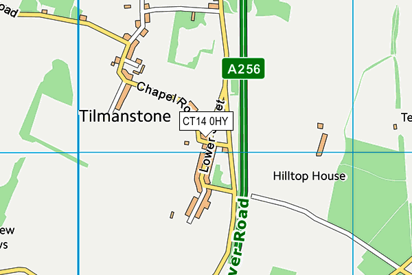 CT14 0HY map - OS VectorMap District (Ordnance Survey)