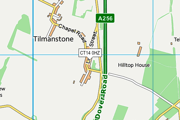 CT14 0HZ map - OS VectorMap District (Ordnance Survey)