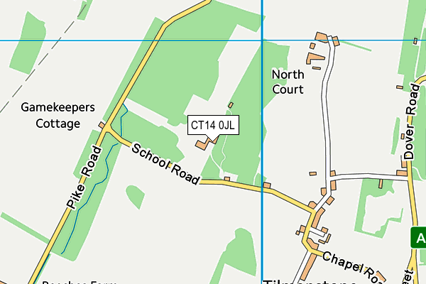 CT14 0JL map - OS VectorMap District (Ordnance Survey)